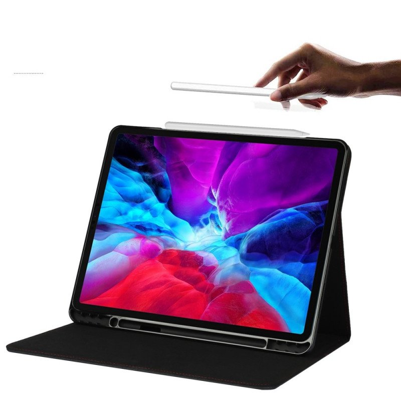 Fodral iPad Pro 12.9" (2020) Äkta Litchi Läder