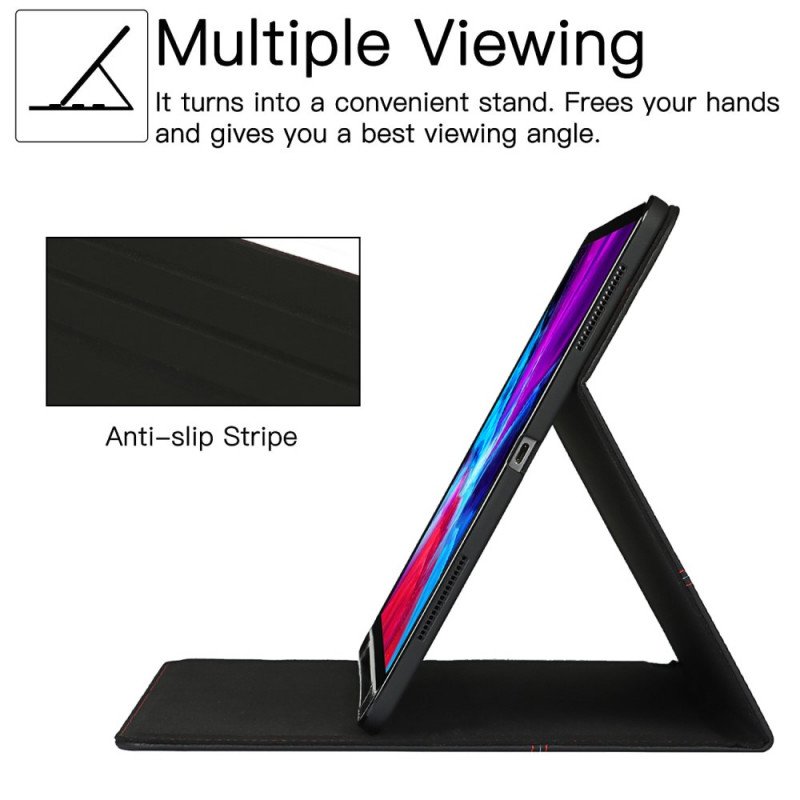 Fodral iPad Pro 12.9" (2020) Äkta Litchi Läder