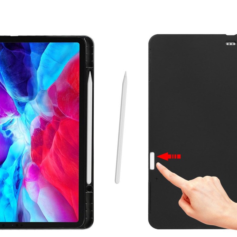 Fodral iPad Pro 12.9" (2020) Äkta Litchi Läder