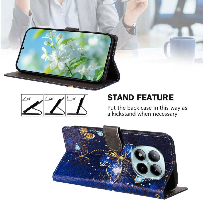 Fodral För Xiaomi Redmi Note 15 Pro Plus 5g Dyrbara Fjärilar