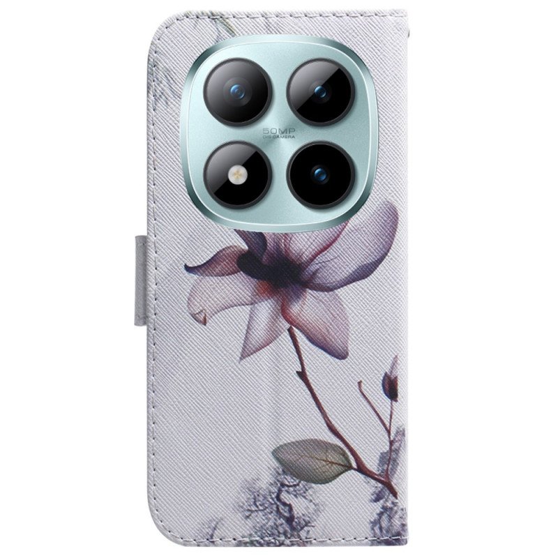 Fodral För Xiaomi Redmi Note 15 Pro Plus 5g Rosa Blomma