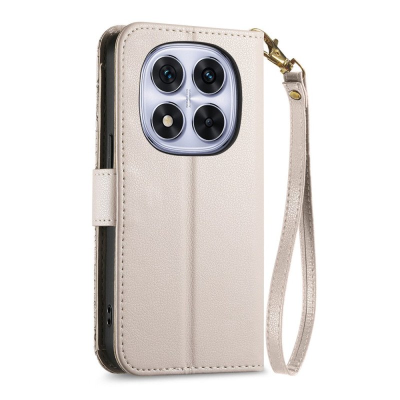 Fodral Xiaomi Redmi Note 15 Pro Plus 5g Blommönster Och Dragkedjaficka