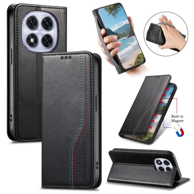 Folio-fodral Xiaomi Redmi Note 15 Pro Plus 5g Telefonfodral Elastiskt Armband