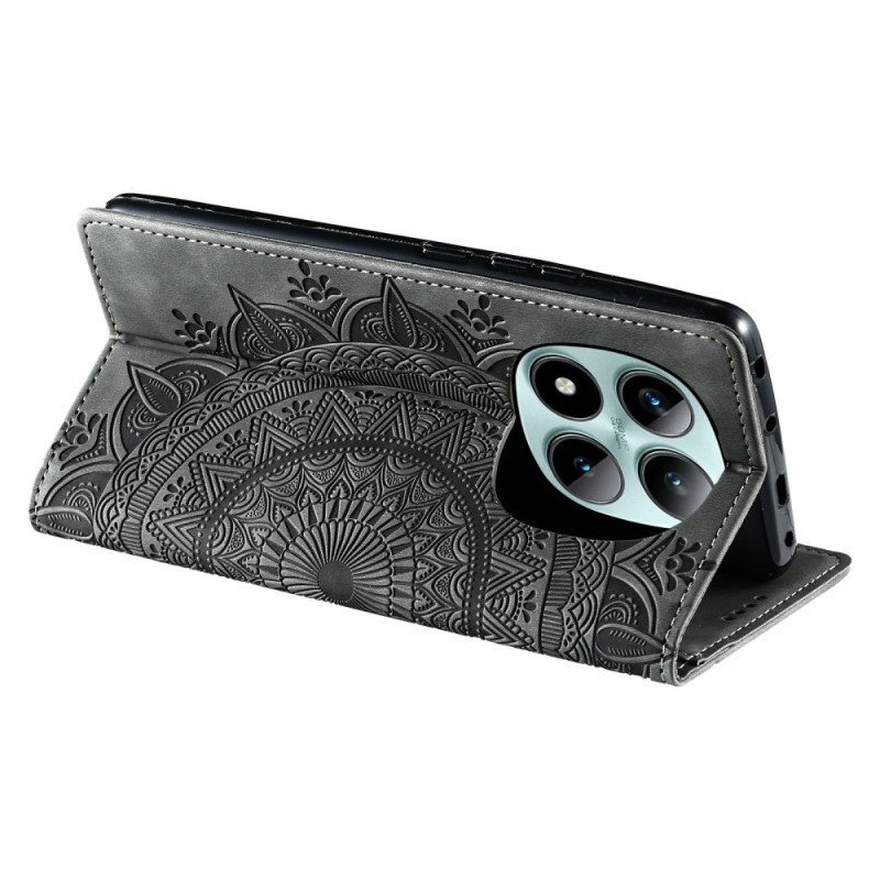 Folio-fodral Xiaomi Redmi Note 15 Pro Plus 5g Telefonfodral Mandala-mockaeffekt