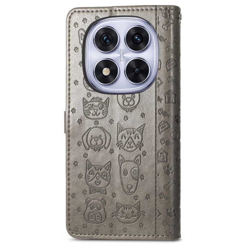 Läderfodral Xiaomi Redmi Note 15 Pro Plus 5g Telefonfodral Animerade Djur