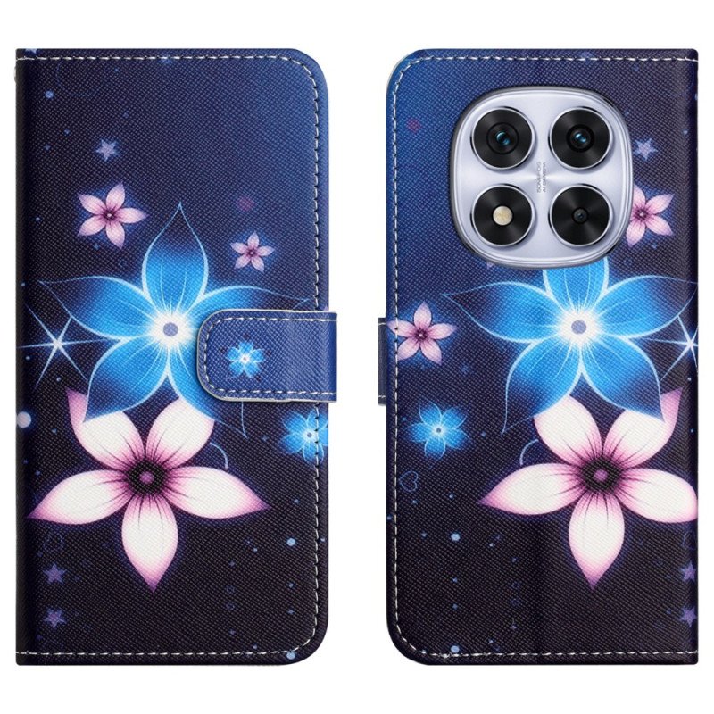 Läderfodral Xiaomi Redmi Note 15 Pro Plus 5g Telefonfodral Månblommor