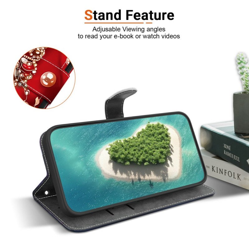 Läderfodral Xiaomi Redmi Note 15 Pro Plus 5g Telefonfodral Röda Rosor