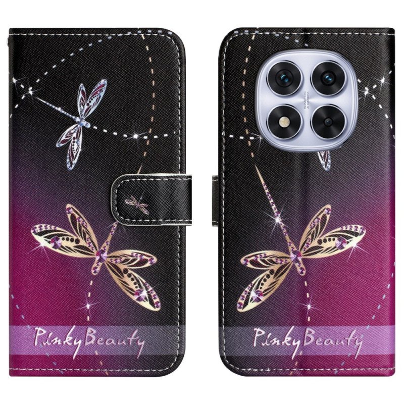 Läderfodral Xiaomi Redmi Note 15 Pro Plus 5g Telefonfodral Trollsländor