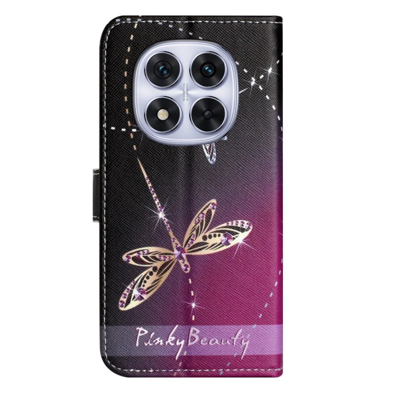 Läderfodral Xiaomi Redmi Note 15 Pro Plus 5g Telefonfodral Trollsländor