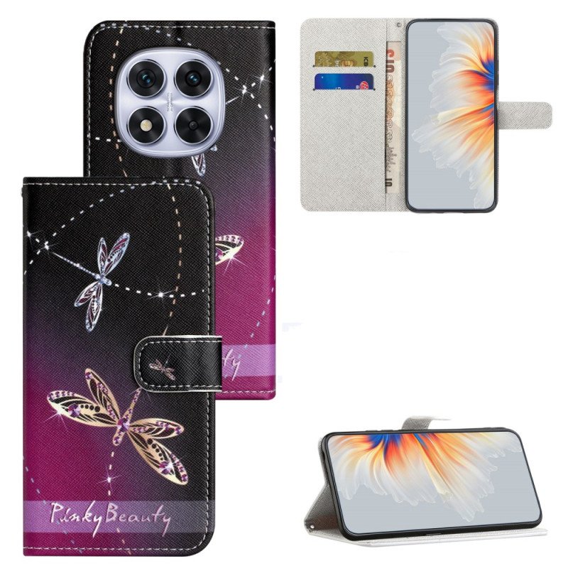 Läderfodral Xiaomi Redmi Note 15 Pro Plus 5g Telefonfodral Trollsländor