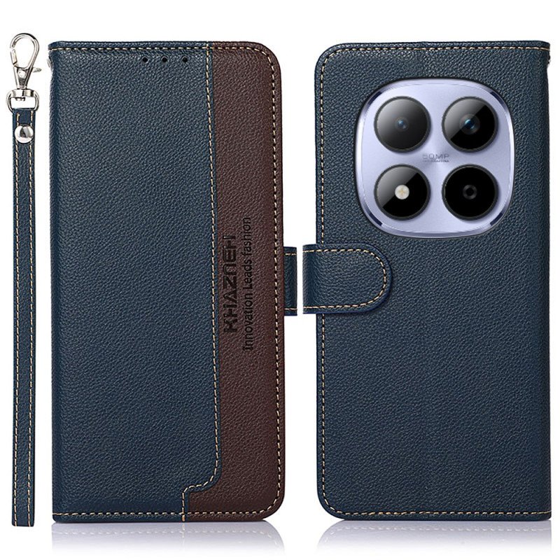 Läderfodral Xiaomi Redmi Note 15 Pro Plus 5g Telefonfodral Tvåfärgad Khazneh