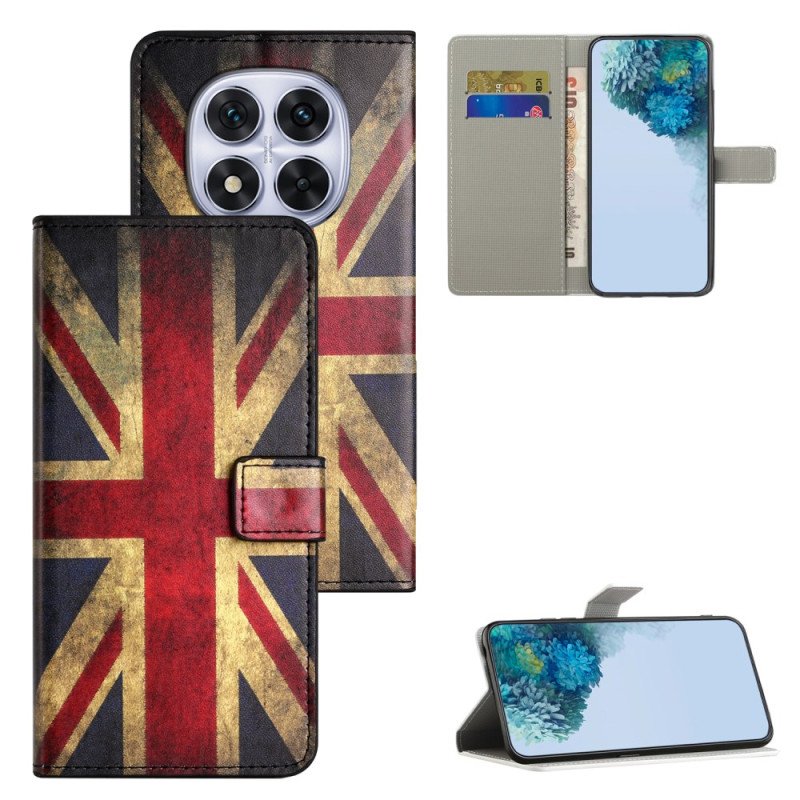 Läderfodral Xiaomi Redmi Note 15 Pro Plus 5g Telefonfodral Union Jack-flaggan