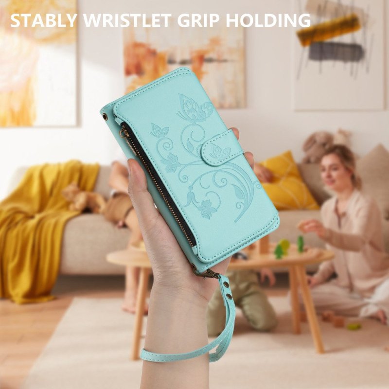 Läderskal Fodral Xiaomi Redmi Note 15 Pro Plus 5g Blommig Plånbok