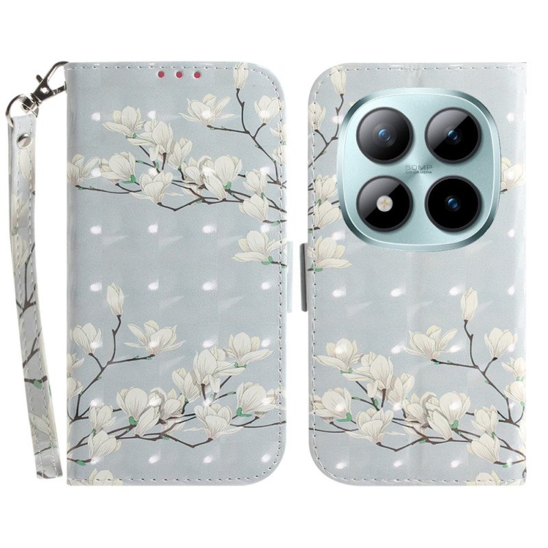 Läderskal Fodral Xiaomi Redmi Note 15 Pro Plus 5g Remmagnolior