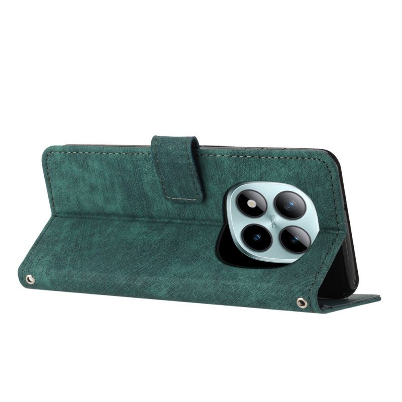 Läderskal Fodral Xiaomi Redmi Note 15 Pro Plus 5g Retrodesign