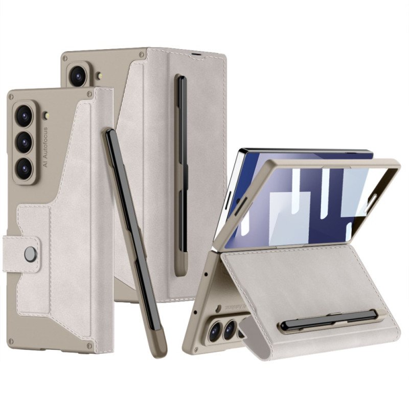 Case Samsung Galaxy Z Fold 7 Telefonfodral Stativ Och Pekpennahållare