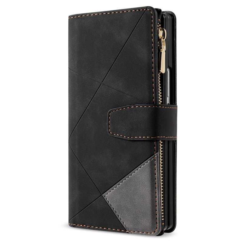 Fodral För Samsung Galaxy Z Fold 7 Tvåfärgad Plånbok