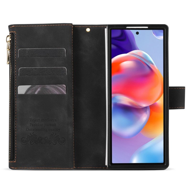 Fodral För Samsung Galaxy Z Fold 7 Tvåfärgad Plånbok