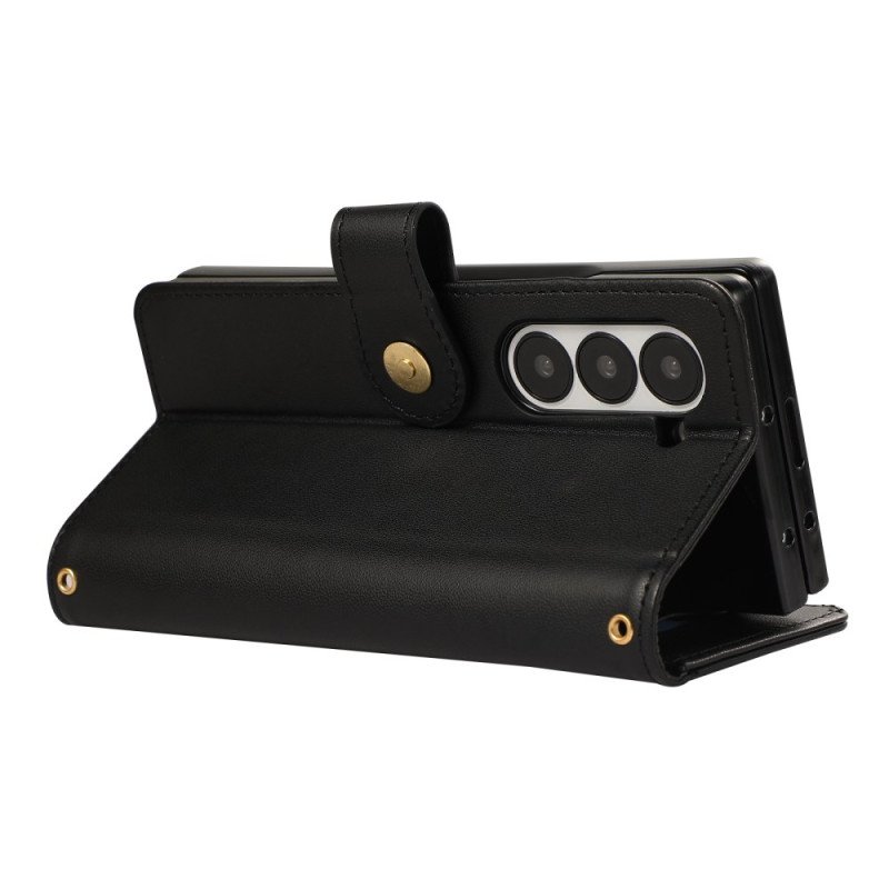 Fodral Samsung Galaxy Z Fold 7 Vadderad Med Rem