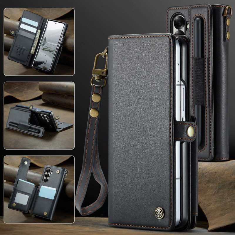 Läderfodral Samsung Galaxy Z Fold 7 Telefonfodral Caseme