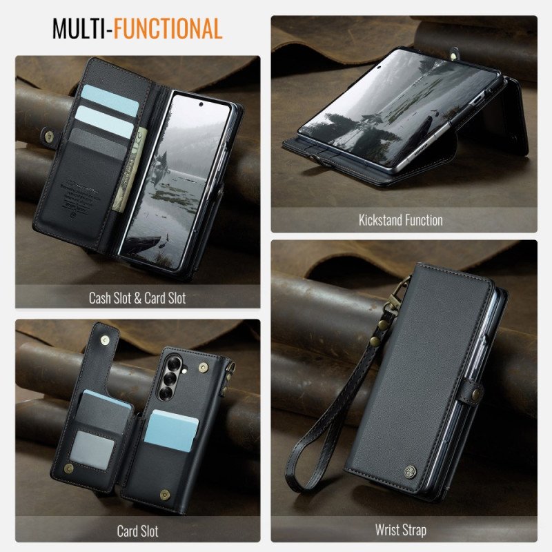 Läderfodral Samsung Galaxy Z Fold 7 Telefonfodral Caseme