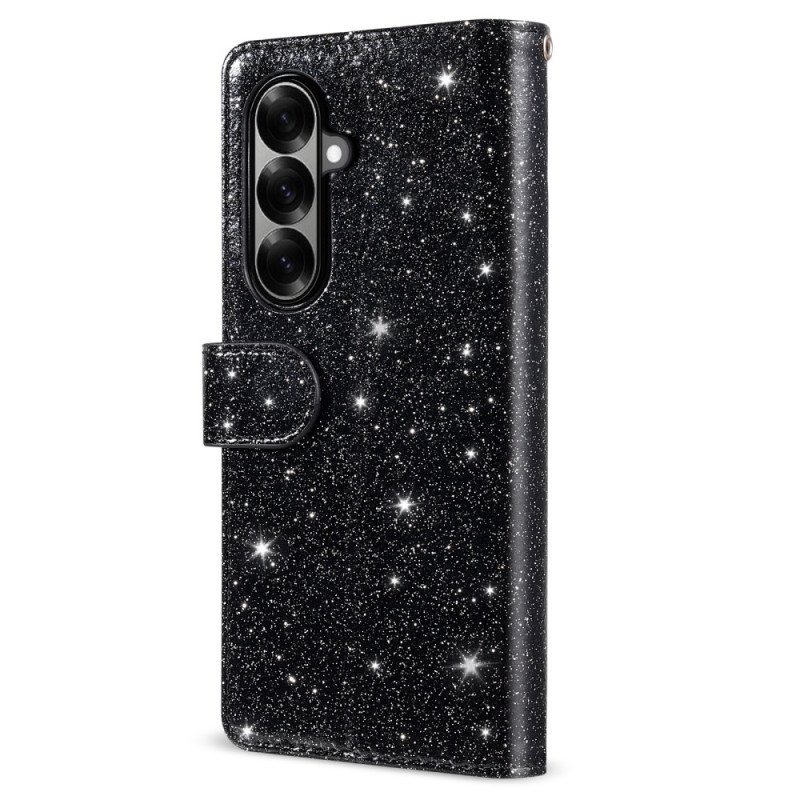 Läderfodral Samsung Galaxy Z Fold 7 Telefonfodral Glitter