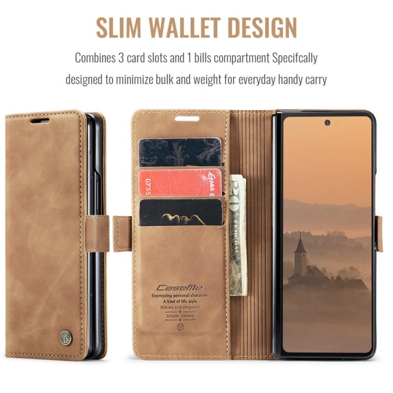Läderskal Fodral Samsung Galaxy Z Fold 7 Caseme