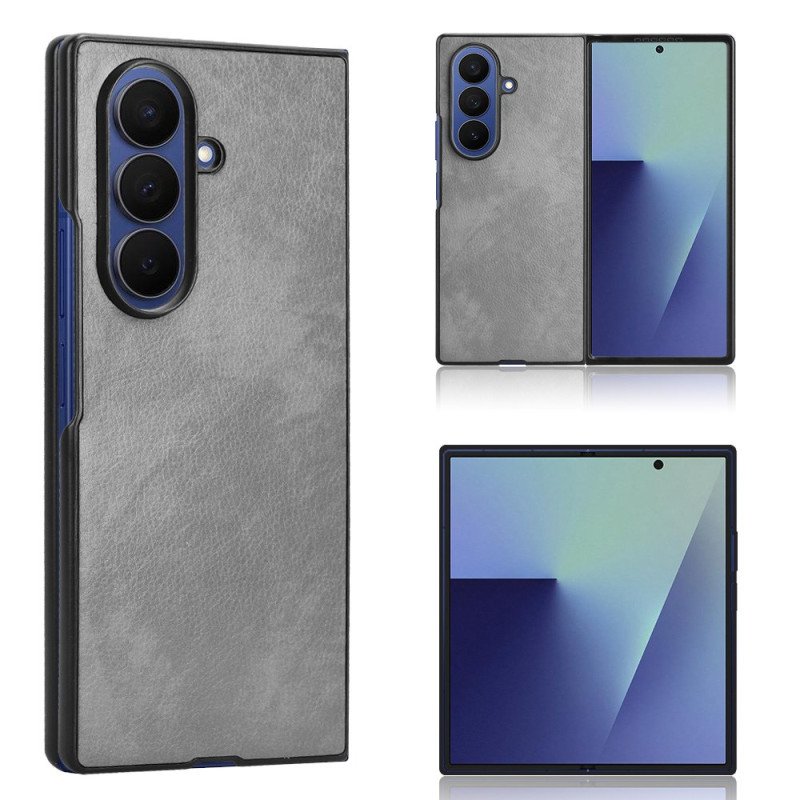 Skal Samsung Galaxy Z Fold 7 Lädereffekt