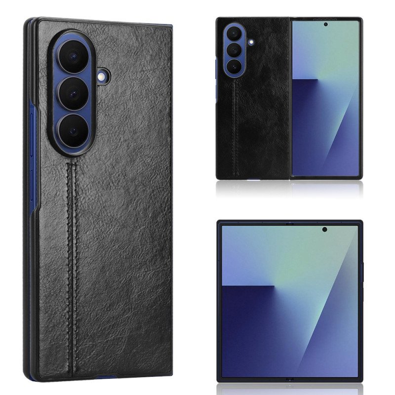 Skal Samsung Galaxy Z Fold 7 Lädereffekt Couture