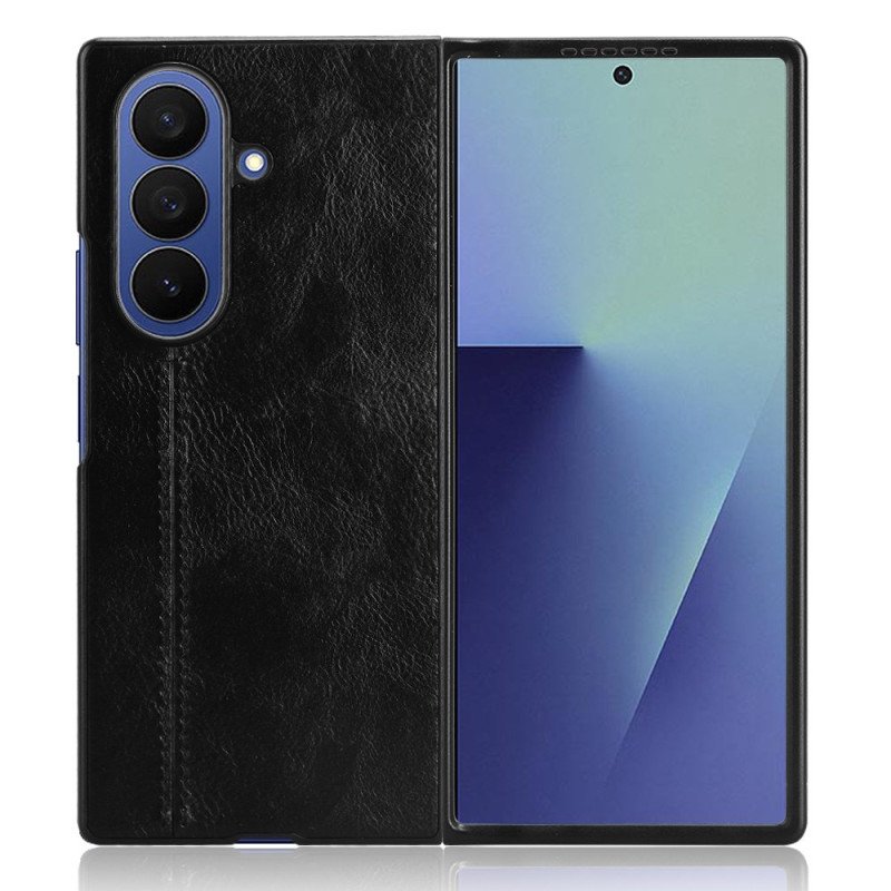 Skal Samsung Galaxy Z Fold 7 Lädereffekt Couture