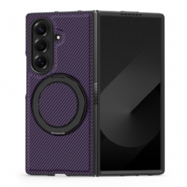 Skal Samsung Galaxy Z Fold 7 Magnetisk Texturerad Kolfiber