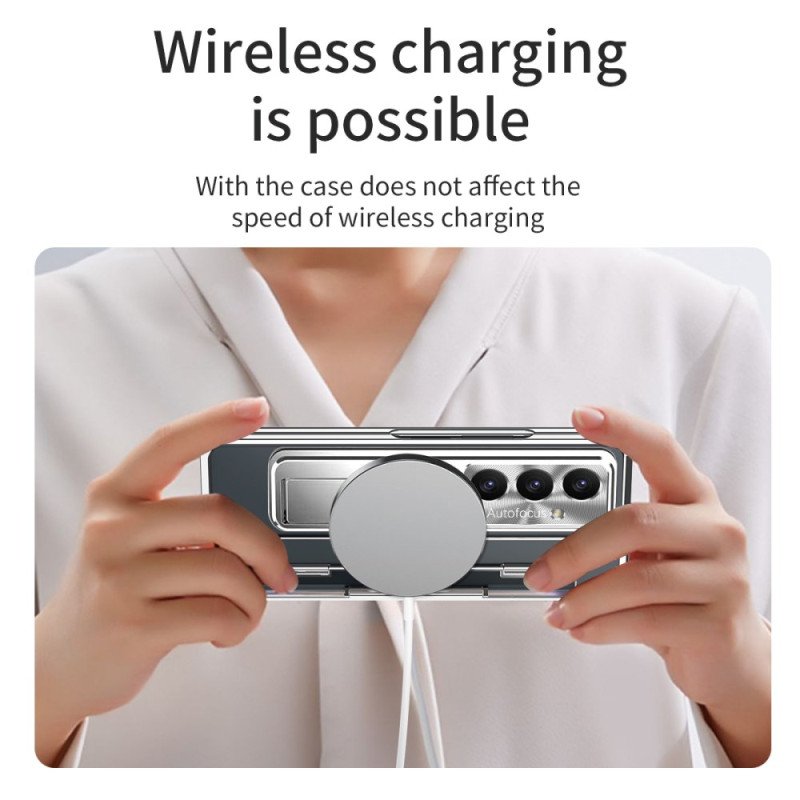 Skal Samsung Galaxy Z Fold 7 Magsafe-kompatibel Med Stativ Och Skärmskydd