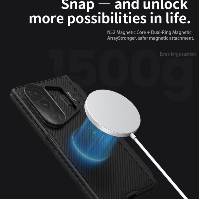 Skal Samsung Galaxy Z Fold 7 Telefonfodral Camshield Prop Magnetic Series Nillkin