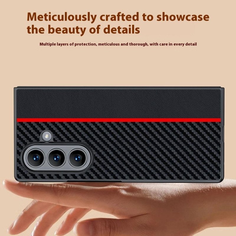 Skal Samsung Galaxy Z Fold 7 Telefonfodral Kolfiberversion