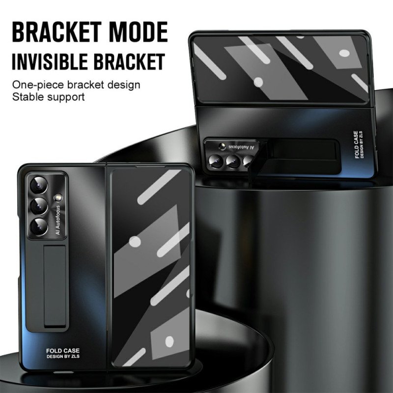 Skal Samsung Galaxy Z Fold 7 Telefonfodral Stativ Och Skärmskydd Med Matt Finish
