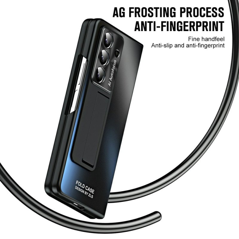 Skal Samsung Galaxy Z Fold 7 Telefonfodral Stativ Och Skärmskydd Med Matt Finish