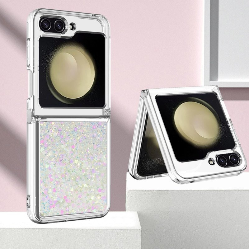 Skal För Samsung Galaxy Z Flip 7 Fe Glitter