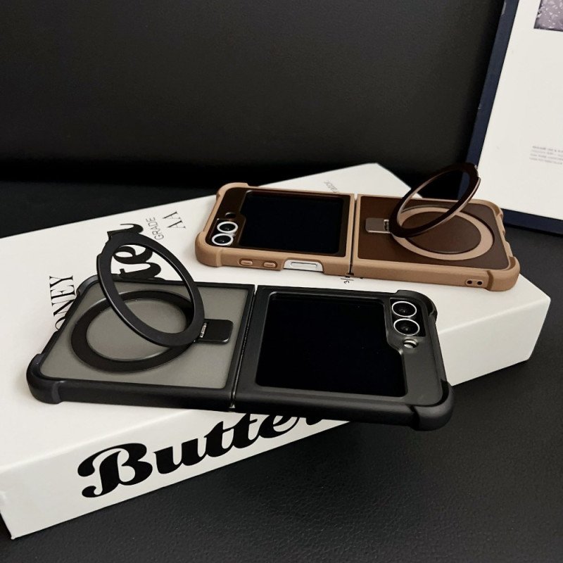 Skal För Samsung Galaxy Z Flip 7 Fe Inbyggt Magnetiskt Stativ