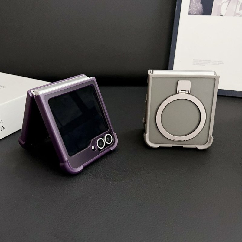 Skal För Samsung Galaxy Z Flip 7 Fe Inbyggt Magnetiskt Stativ
