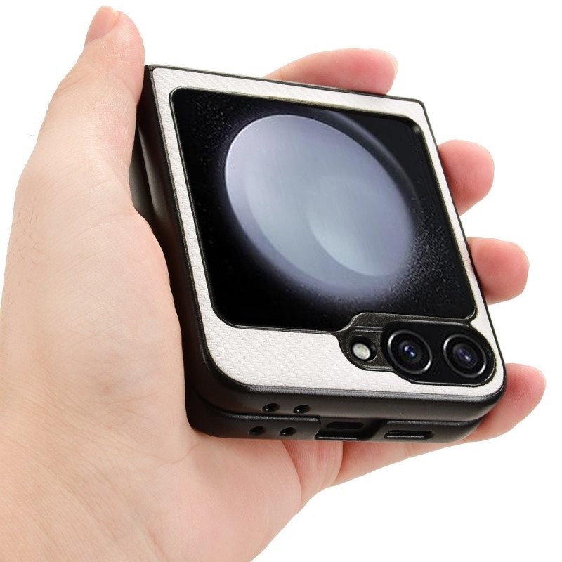 Skal För Samsung Galaxy Z Flip 7 Fe Kolfiberstruktur