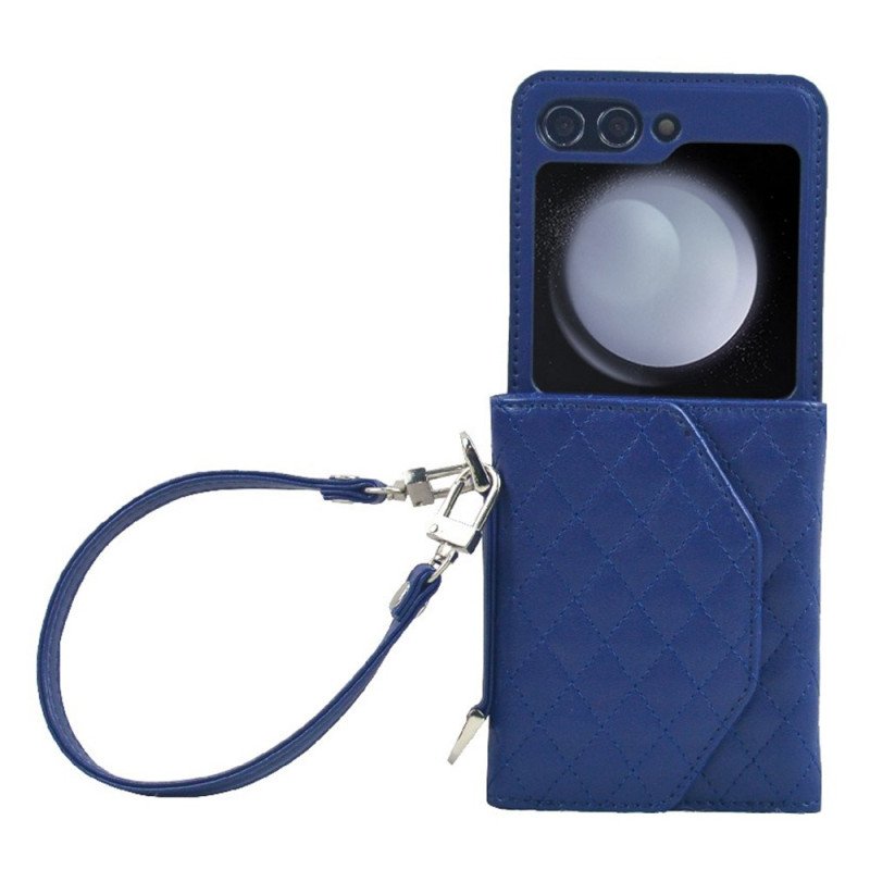 Skal För Samsung Galaxy Z Flip 7 Fe Korthållare Och Rem