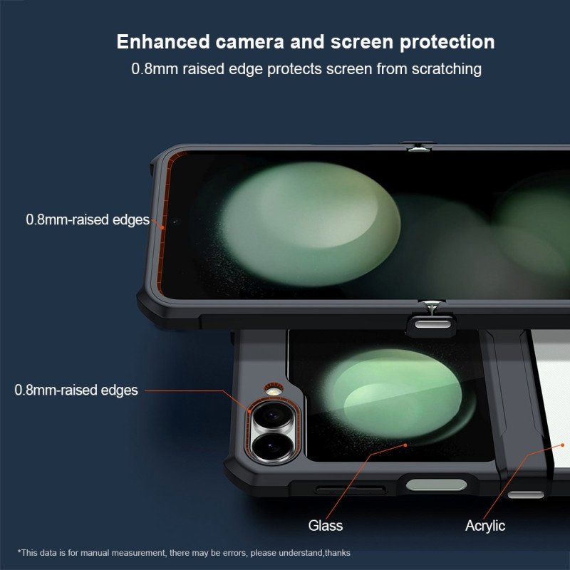 Skal För Samsung Galaxy Z Flip 7 Fe Litet Skärmskydd På Baksidan Xundd