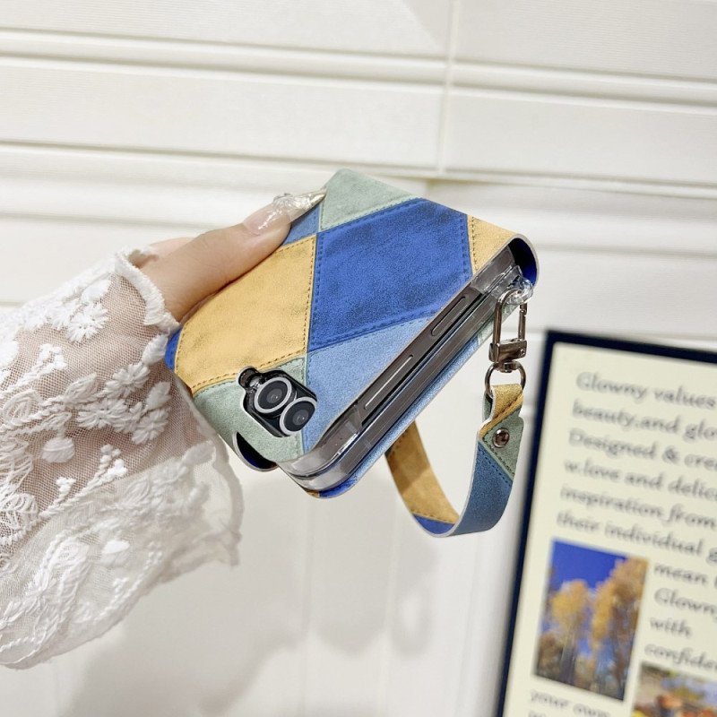 Skal För Samsung Galaxy Z Flip 7 Fe Retro Med Katttassspänne