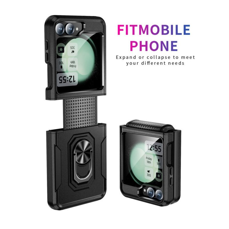 Skal För Samsung Galaxy Z Flip 7 Fe Robust Med Ringstativ