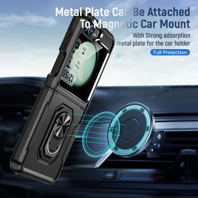 Skal För Samsung Galaxy Z Flip 7 Fe Robust Med Ringstativ