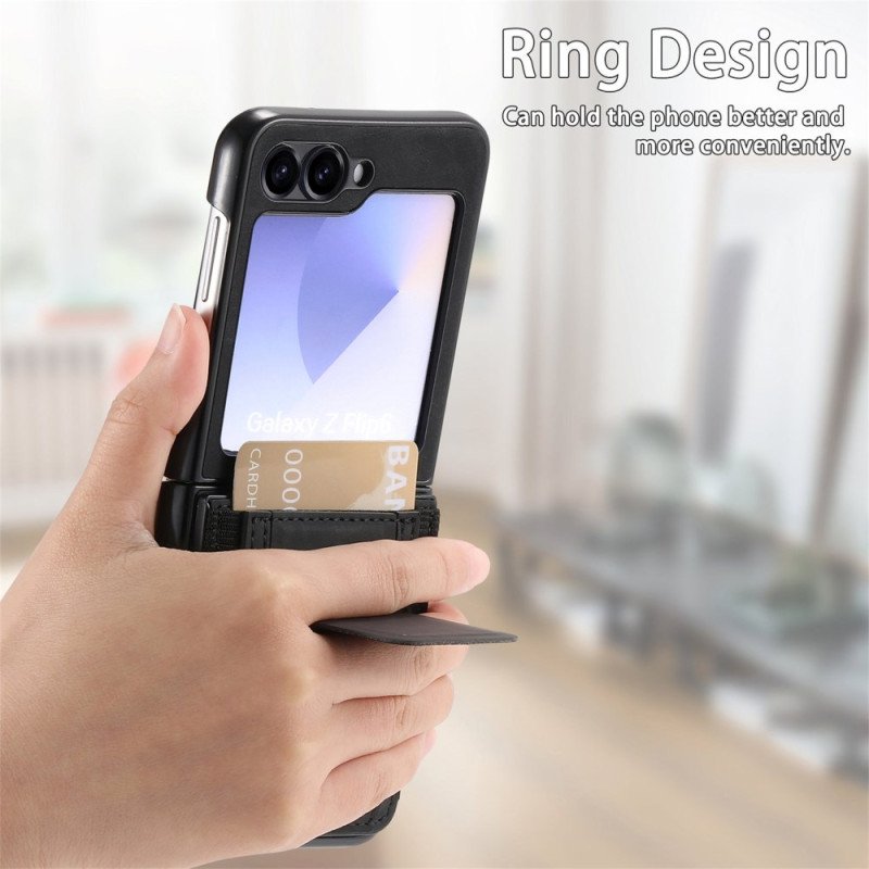 Skal För Samsung Galaxy Z Flip 7 Fe Stativ Och Korthållare