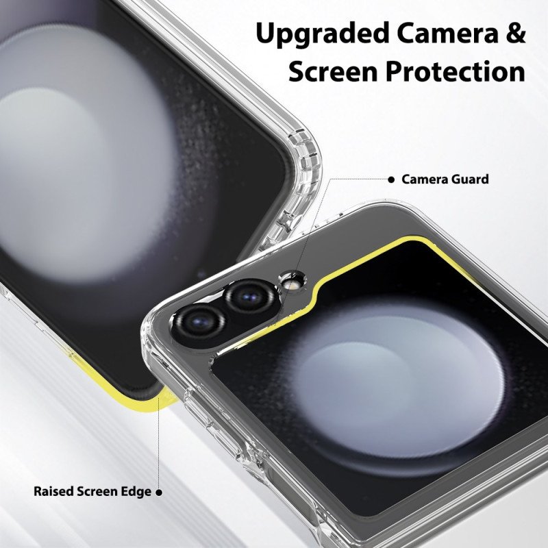 Skal För Samsung Galaxy Z Flip 7 Fe Transparent Design I Ett Stycke