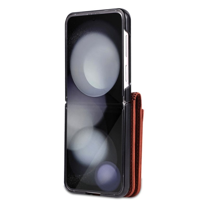 Skal Samsung Galaxy Z Flip 7 Fe Azns Korthållare I Konstläder