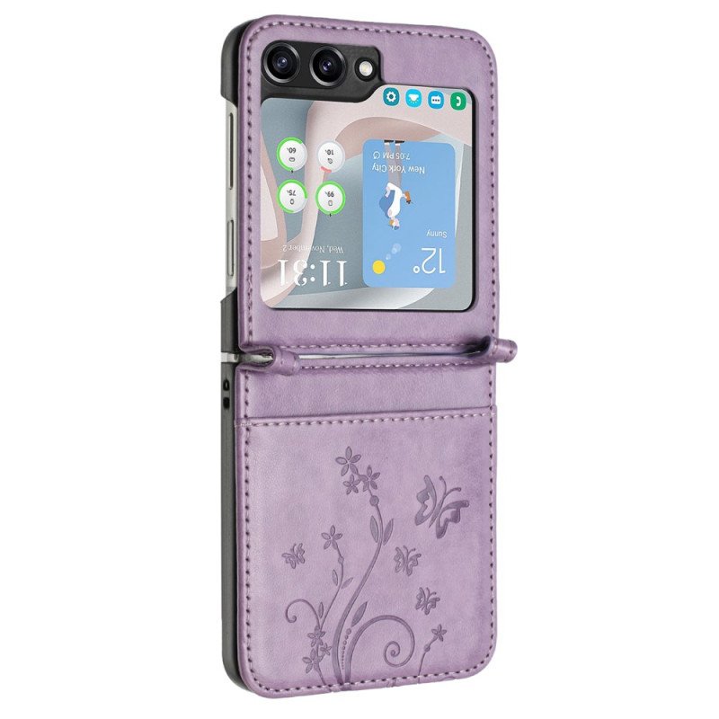 Skal Samsung Galaxy Z Flip 7 Fe Fjärilar Och Blommor