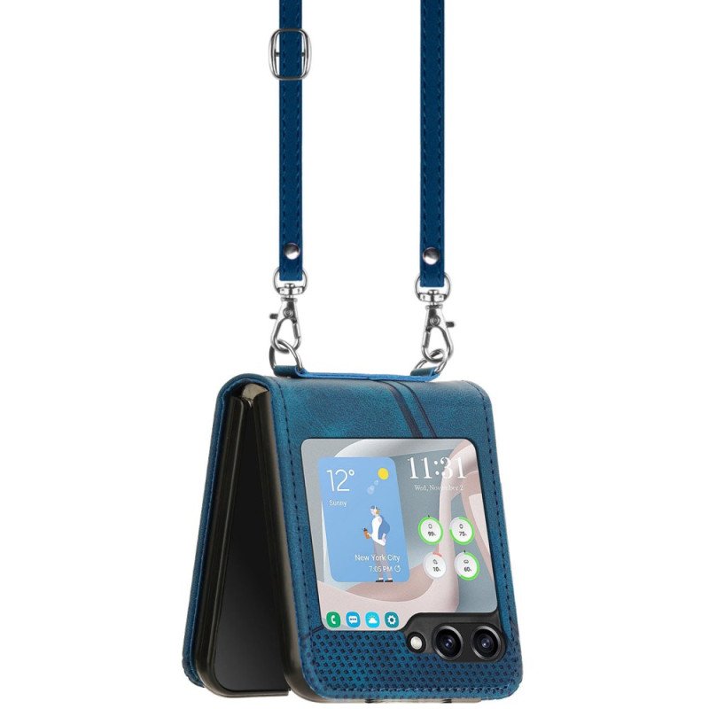 Skal Samsung Galaxy Z Flip 7 Fe Geometrisk Med Axelrem